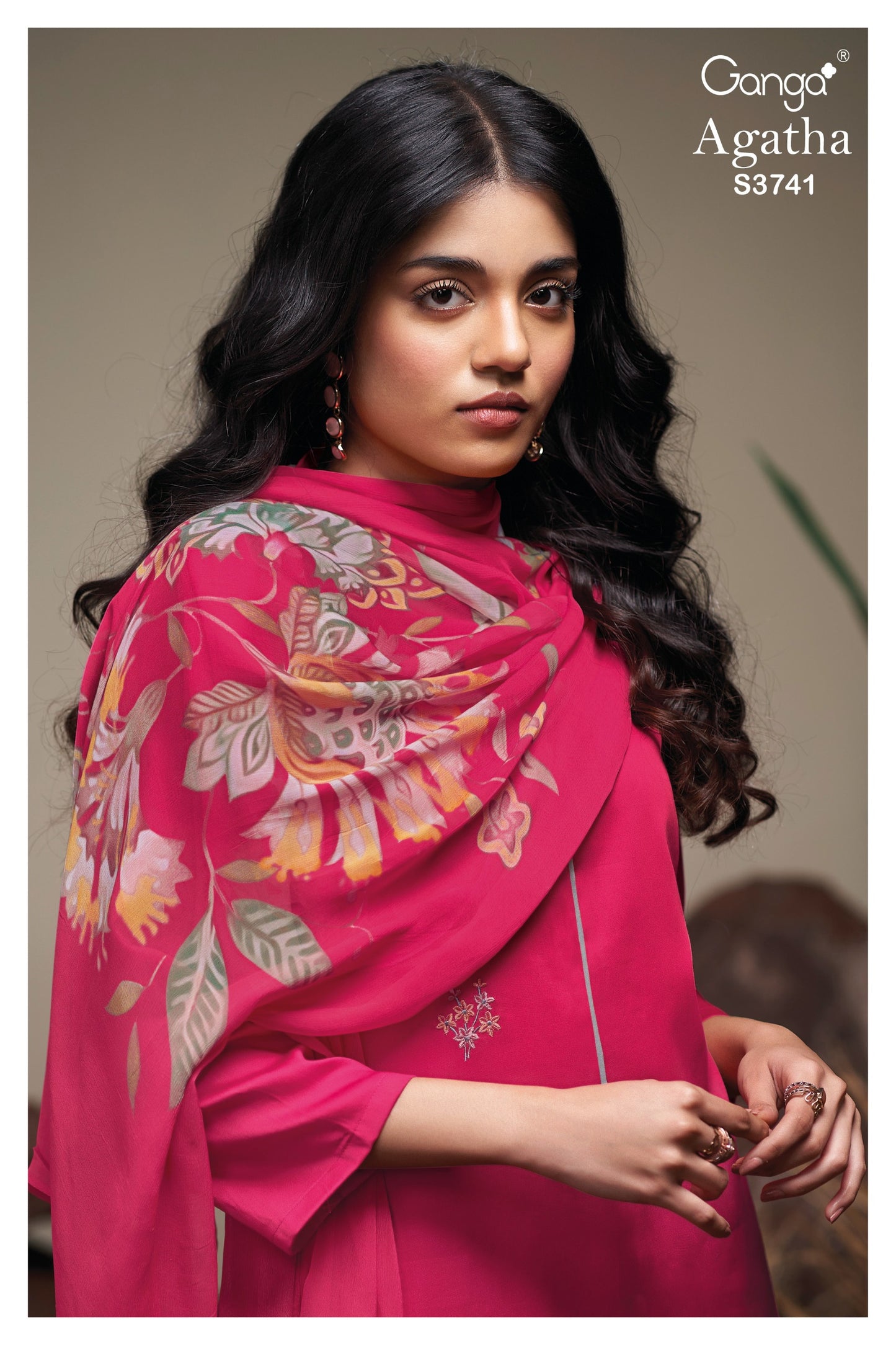 Ganga AGATHA S3741| Ganga Suits Wholesaler in Rohtak – Ashok Lal & Sons