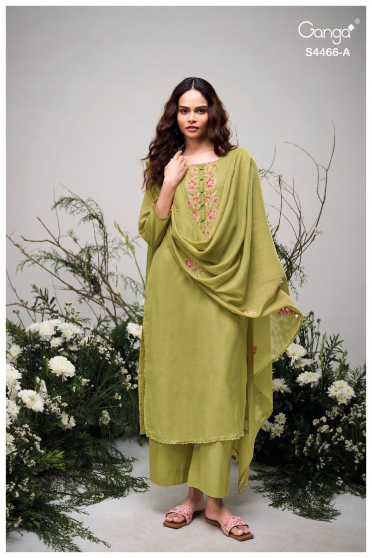 BUY GANGA SUITS ONLINE GANGA DIYANAE S4466 NEW CATALOGUE