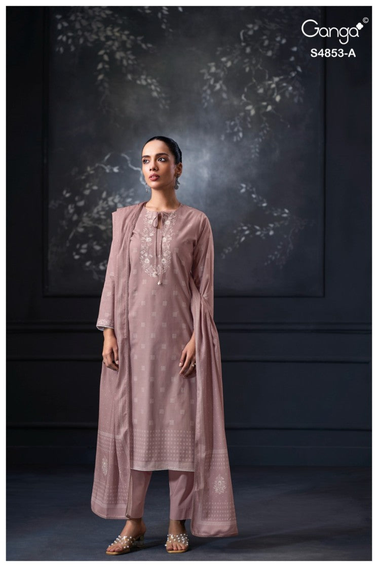 BUY GANGA SUITS GANGA LIRIEN S4853 LATEST DESIGN IMAGE