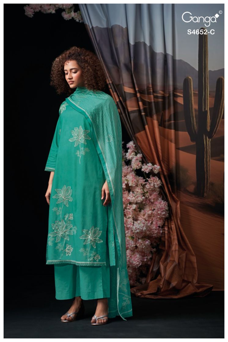 BUY GANGA SUITS GANGA CELOSIA S4652 FULL SET