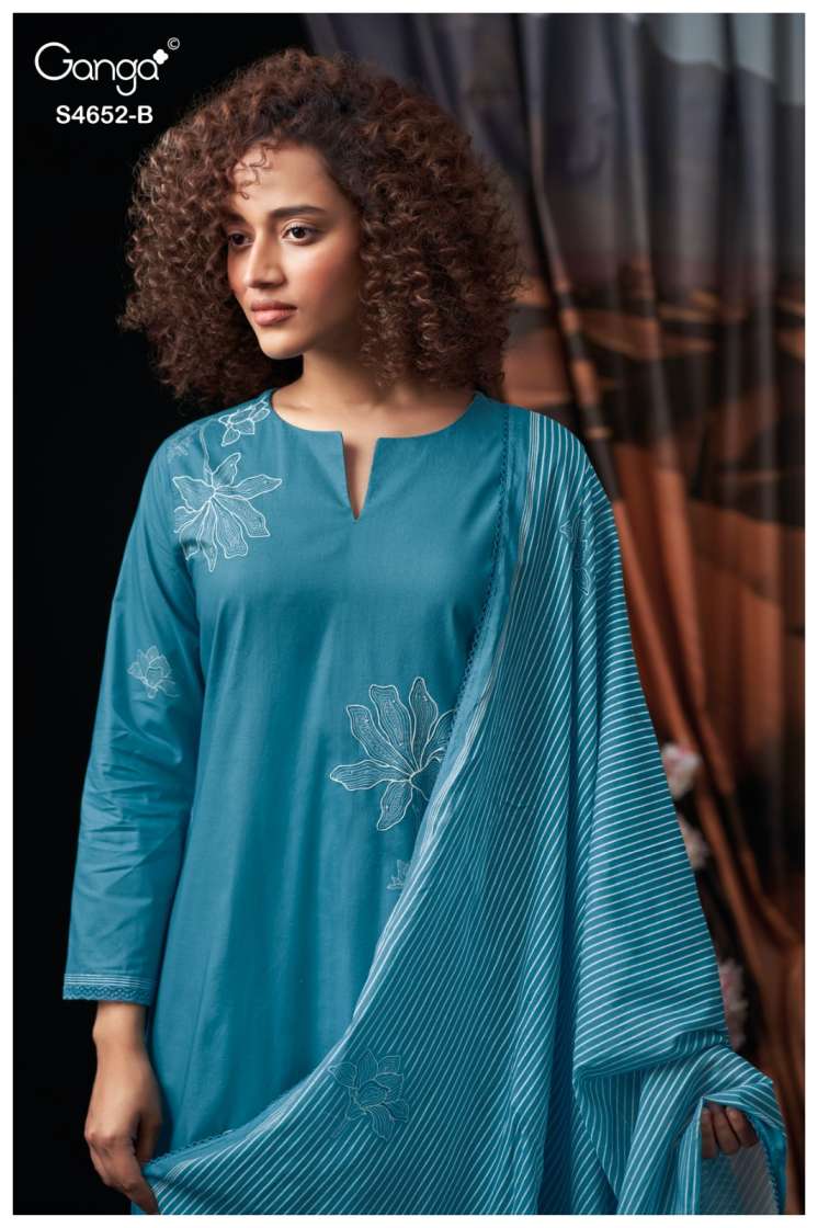 BUY GANGA SUITS GANGA CELOSIA S4652 PREMIUM SUIT