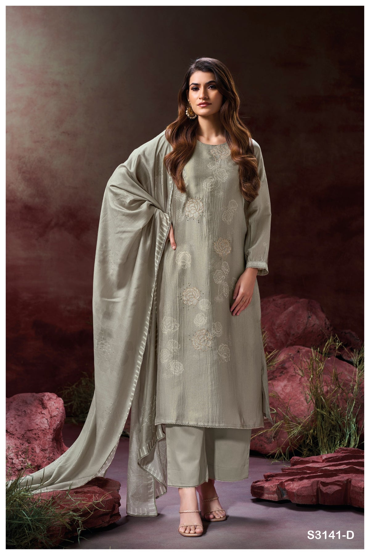 Ganga ELLAHI S3141| Ganga Suits Wholesaler in Rohtak – Ashok Lal & Sons