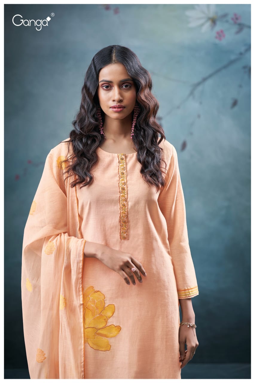 Ganga REVA S3666| Ganga Suits Wholesaler in Rohtak – Ashok Lal & Sons