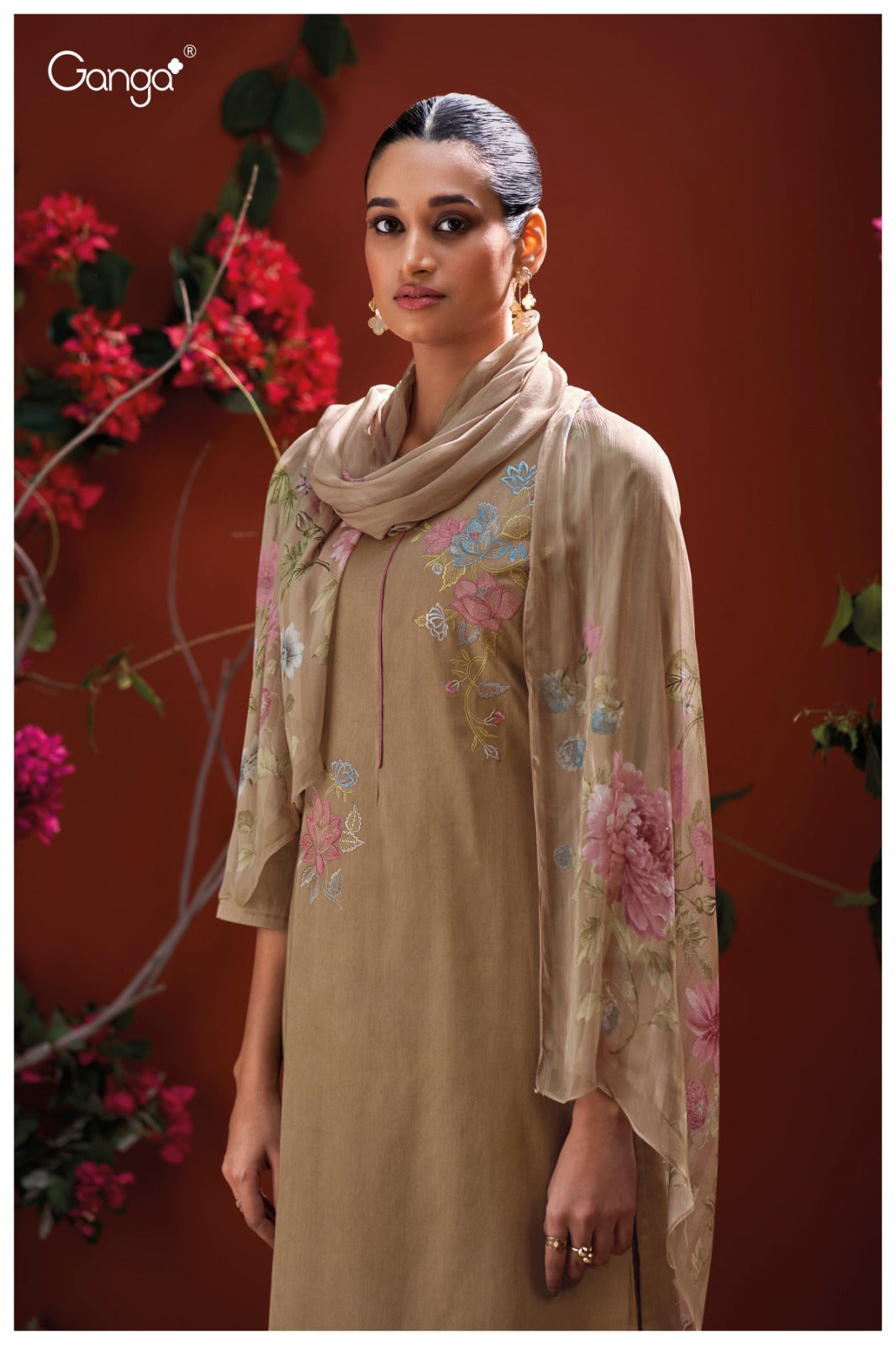 Ganga JESSA S3870| Ganga Suits Wholesaler in Rohtak – Ashok Lal & Sons