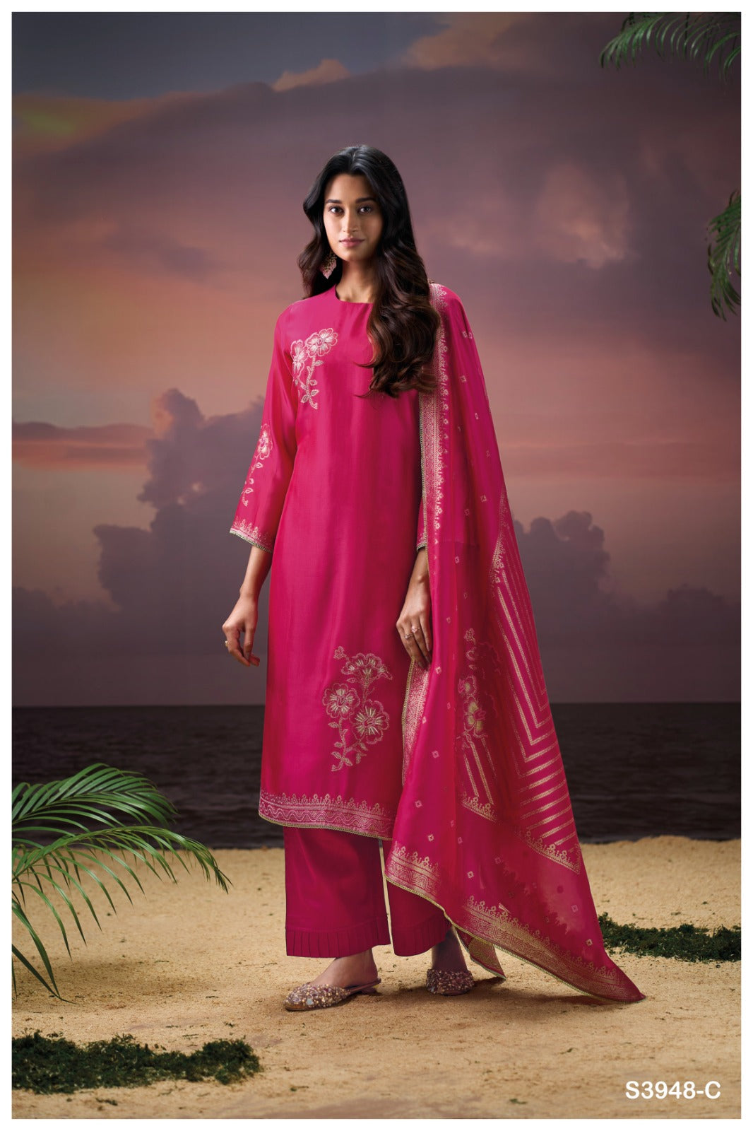 Ganga HIMANGI S3948|Premium Pure Viscose Woven Silk Suit - Ashok Lal & Sons Rohtak