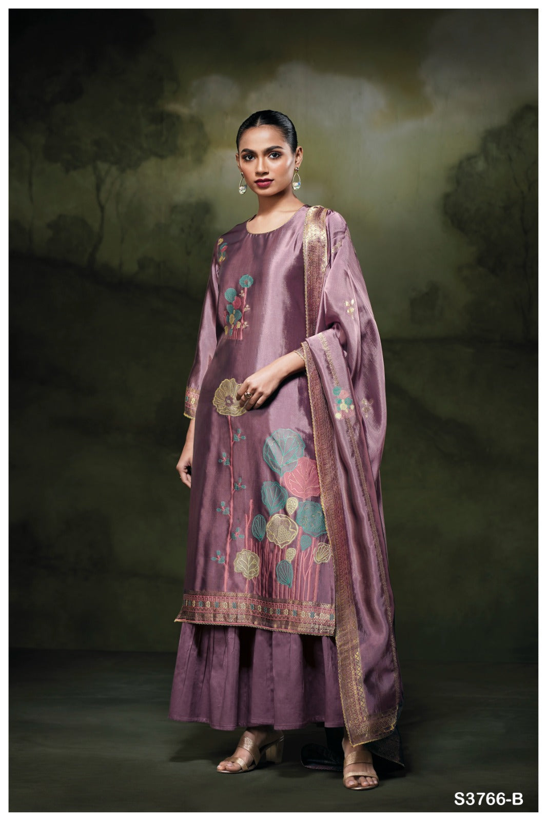 GANGA PONDS S3766 | Premium Pure Viscose Woven Suit – Ganga Suits Ashok Lal & Sons
