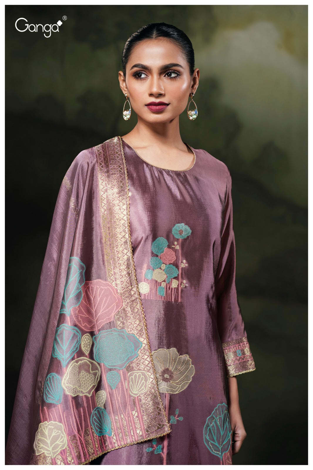GANGA PONDS S3766 | Premium Pure Viscose Woven Suit – Ganga Suits Ashok Lal & Sons