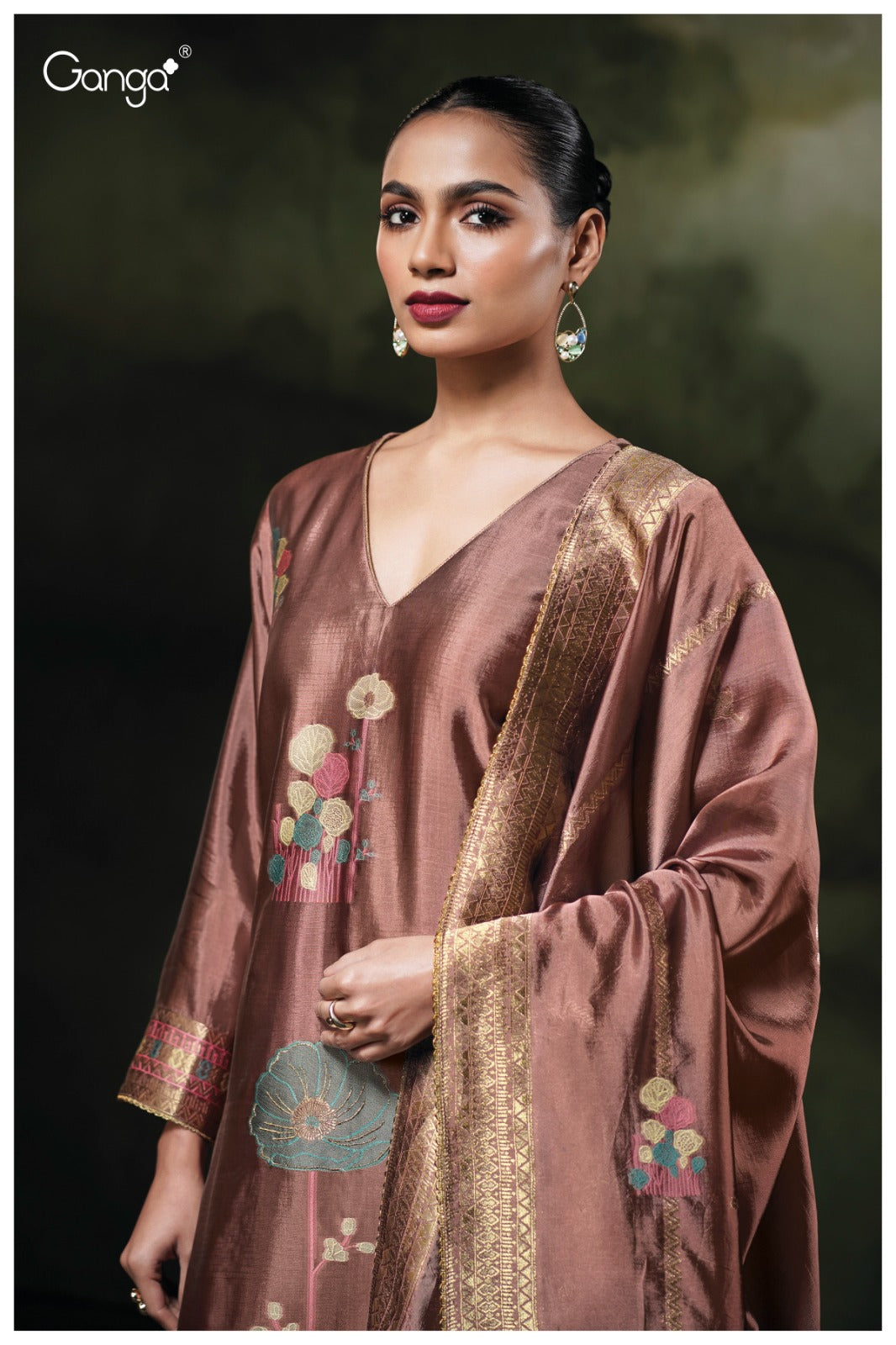 GANGA PONDS S3766 | Premium Pure Viscose Woven Suit – Ganga Suits Ashok Lal & Sons