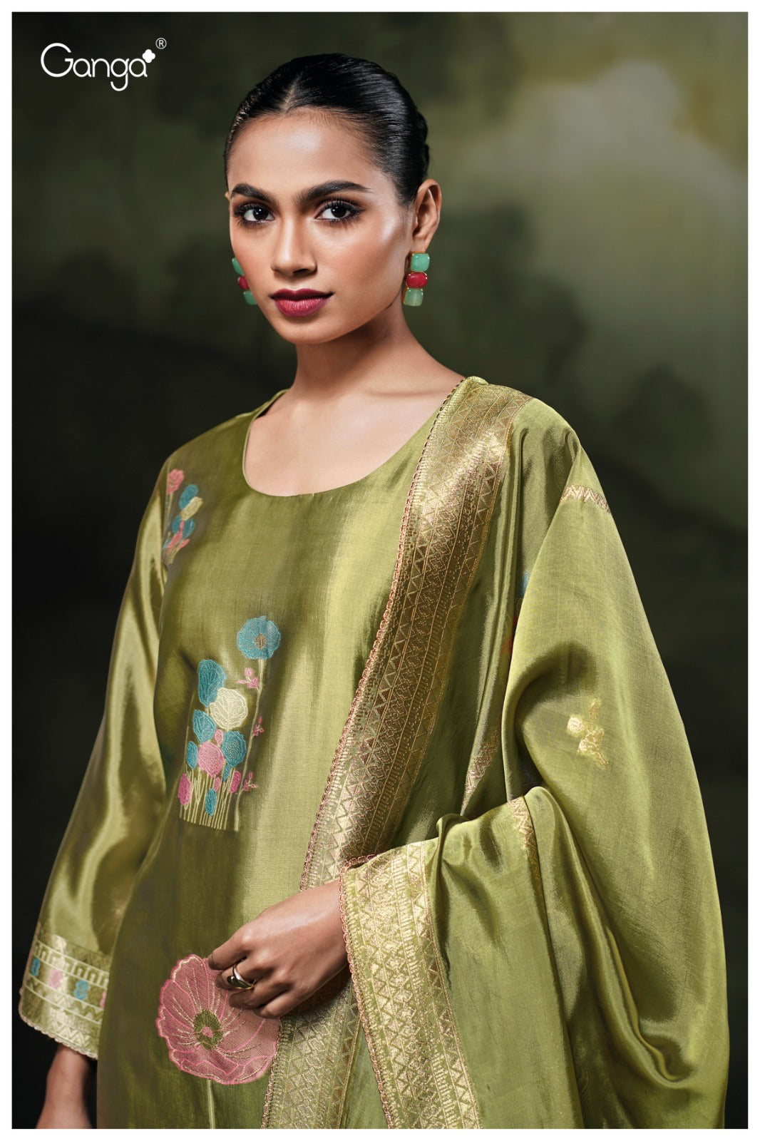 GANGA PONDS S3766 | Premium Pure Viscose Woven Suit – Ganga Suits Ashok Lal & Sons