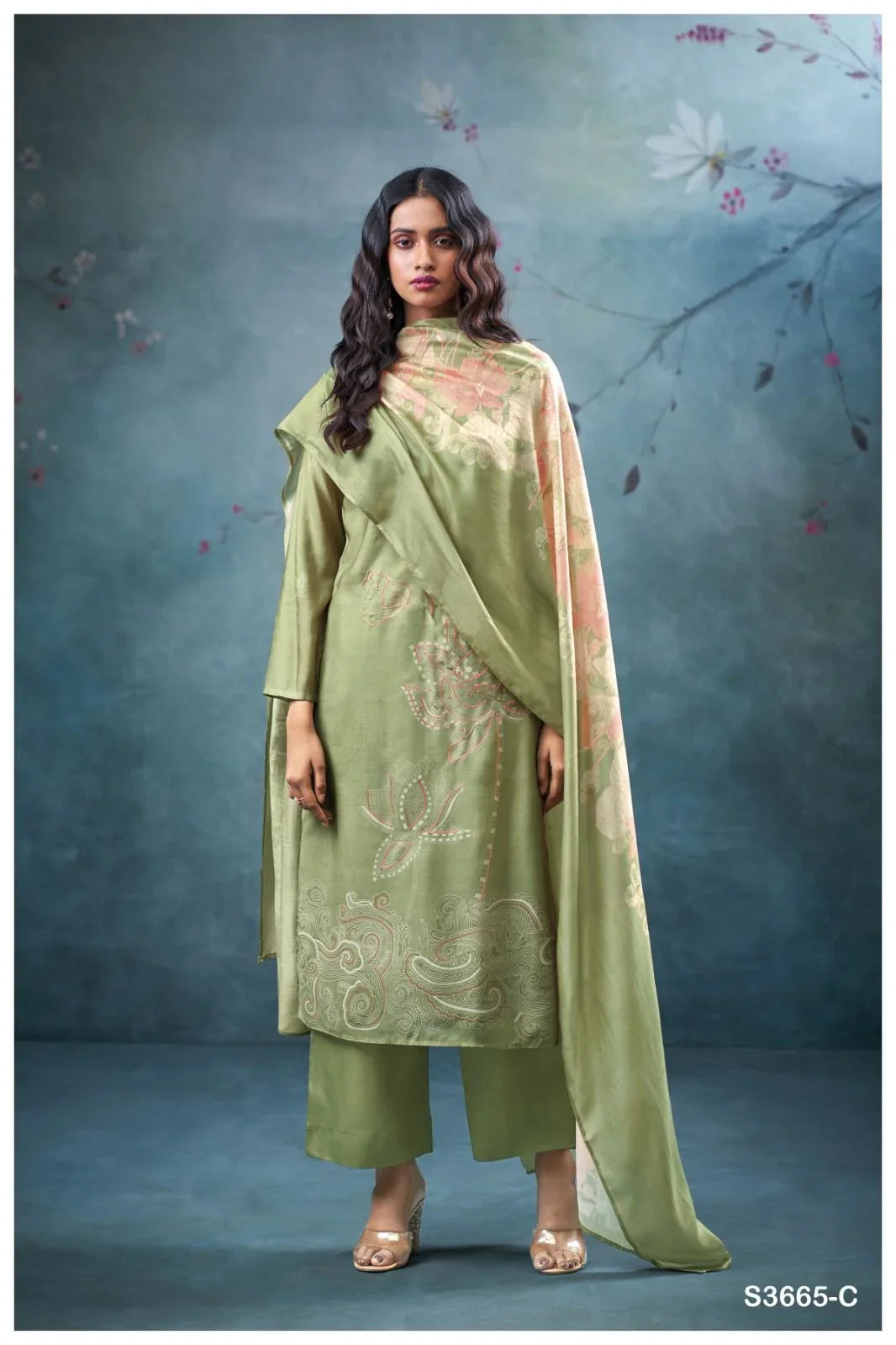 GANGA FASHIONS QIRAT | S3665
