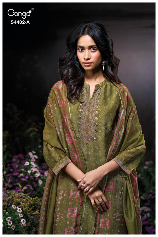 BUY GANGA SUITS ONLINE WITH PRICE GANGA AARIKA S4402 FULL SET