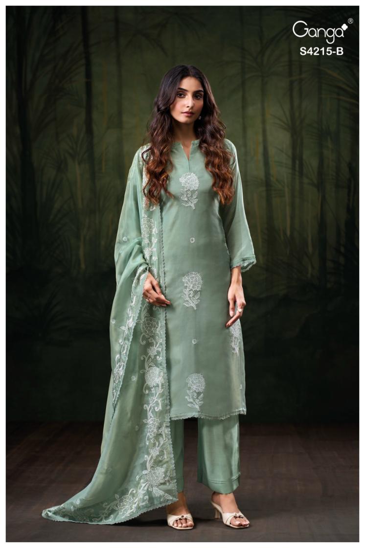 BUY GANGA SUITS ONLINE GANGA AARISHA S4215 FRONT VIEW