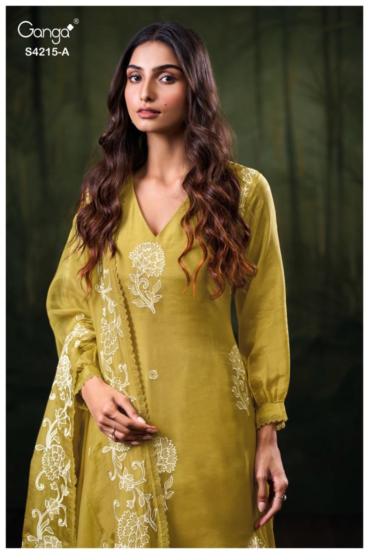 BUY GANGA SUITS ONLINE GANGA AARISHA S4215 PREMIUM SUIT