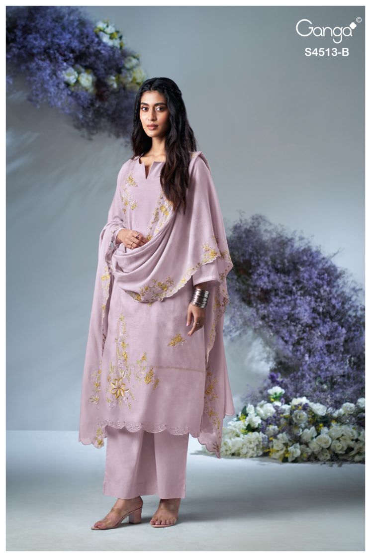 BUY GANGA SUITS ONLINE GANGA AAYRA S4513 FRONT VIEW