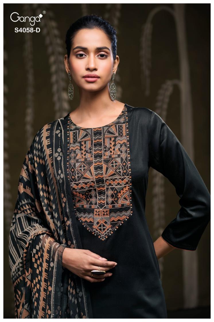 BUY GANGA SUITS ONLINE GANGA ANNERIE S4058 PREMIUM SUIT