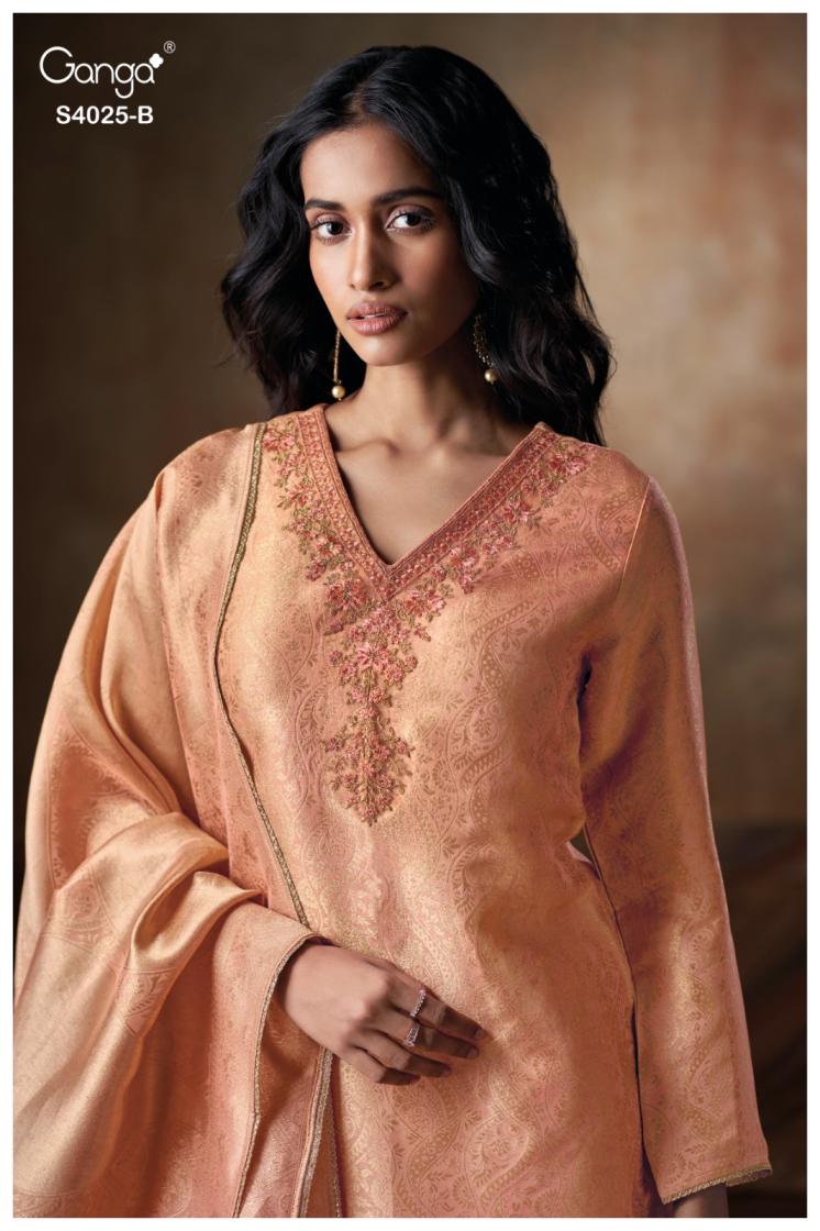 BUY GANGA SUITS SINGLE PIECE GANGA ARELIA S4025 FULL SET