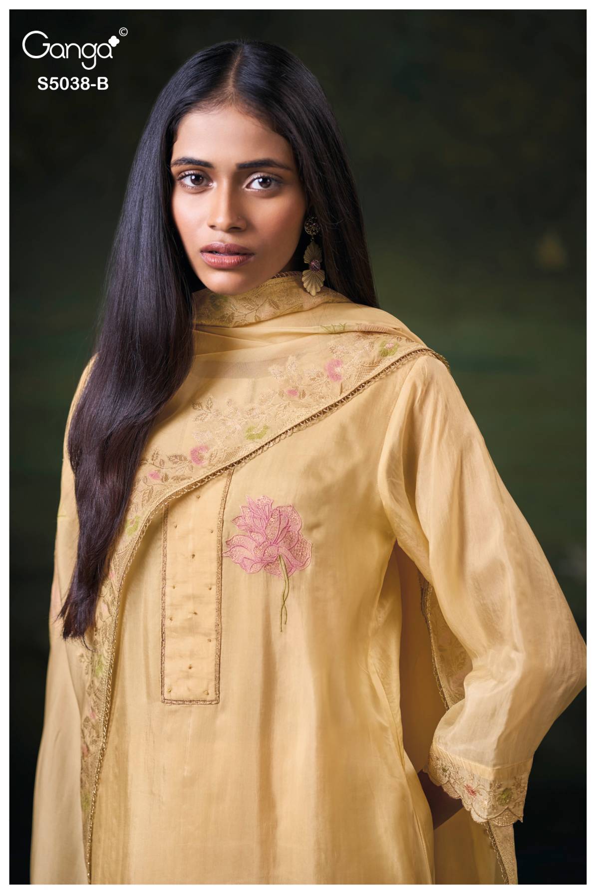 BUY GANGA SUITS GANGA AVENTHA S5038 TOP DESIGN