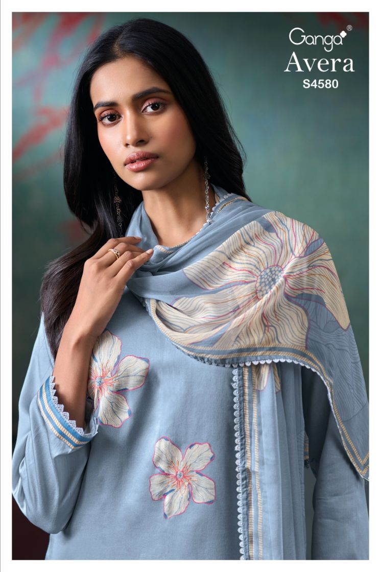 BUY GANGA SUITS WITH PRICE GANGA AVERA S4580 TOP DESIGN
