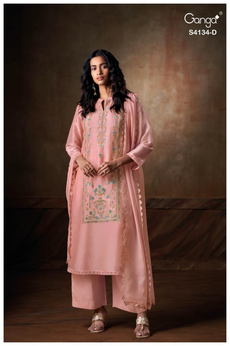 BUY GANGA SUITS ONLINE SALE GANGA BHRISHA S4134 PREMIUM SUIT