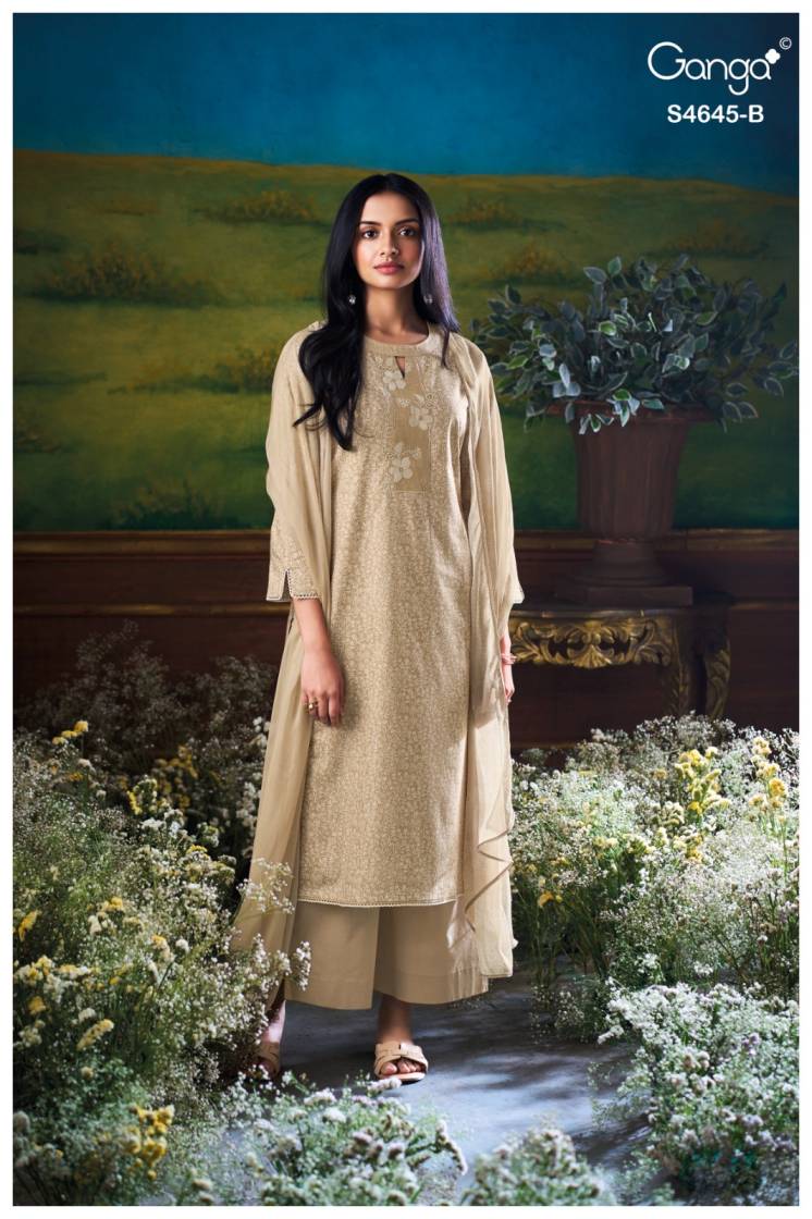 BUY GANGA SUITS GANGA BINALEE S4645 FRONT VIEW