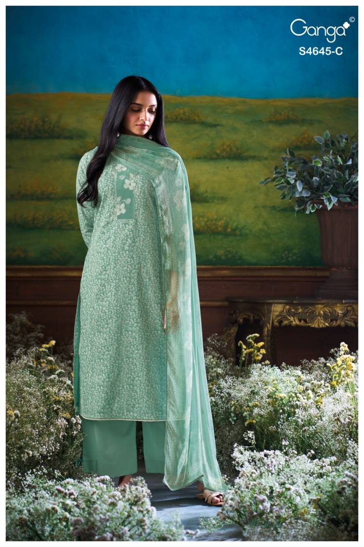 BUY GANGA SUITS GANGA BINALEE S4645 FULL SET