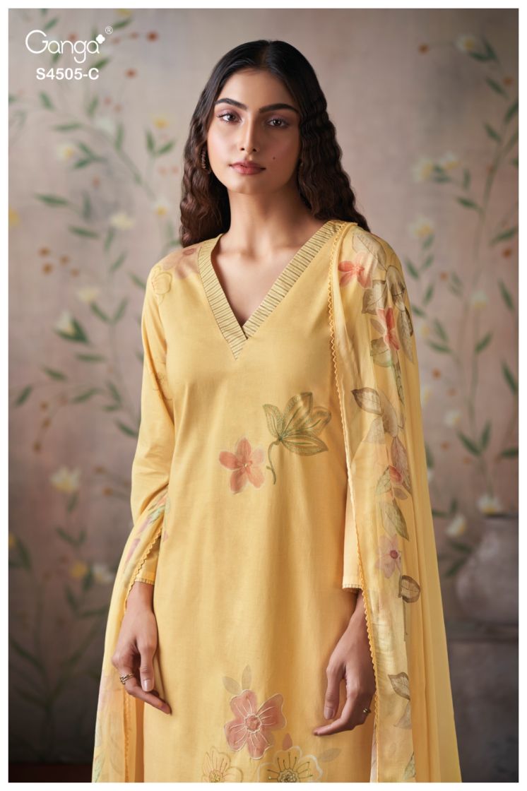 BUY GANGA SUITS ONLINE SALE GANGA BIYANA S4505 BACK VIEW