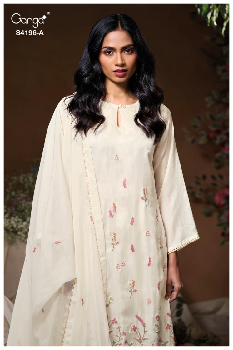 BUY GANGA SUITS WITH PRICE GANGA BIYONA S4196 BACK VIEW