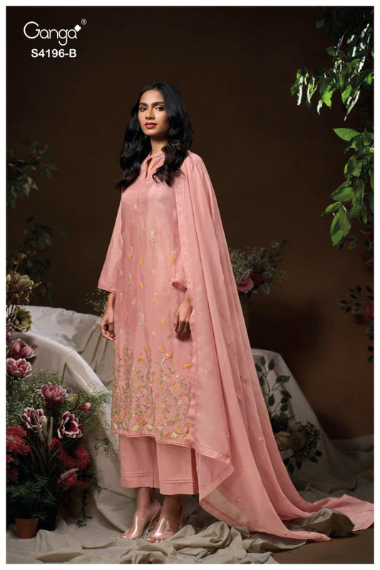 BUY GANGA SUITS WITH PRICE GANGA BIYONA S4196 FULL SET