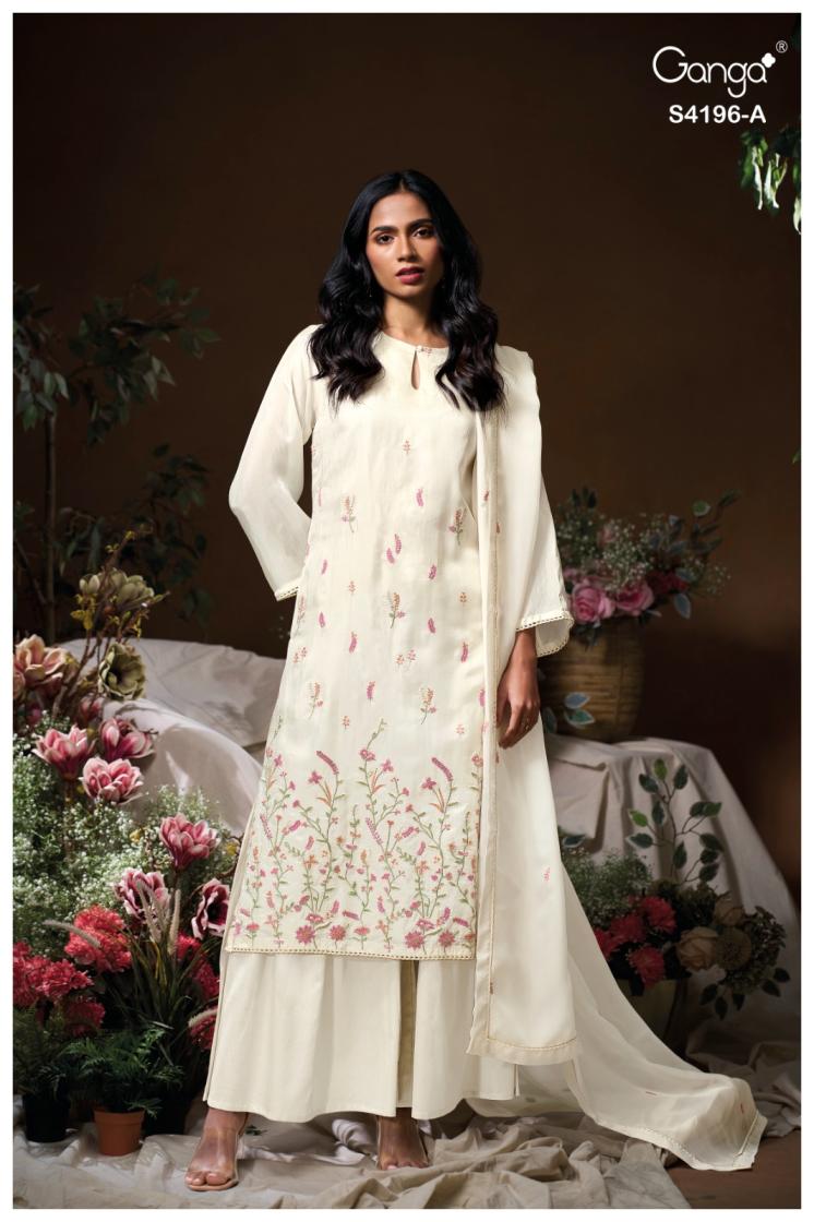 BUY GANGA SUITS WITH PRICE GANGA BIYONA S4196 FRONT VIEW