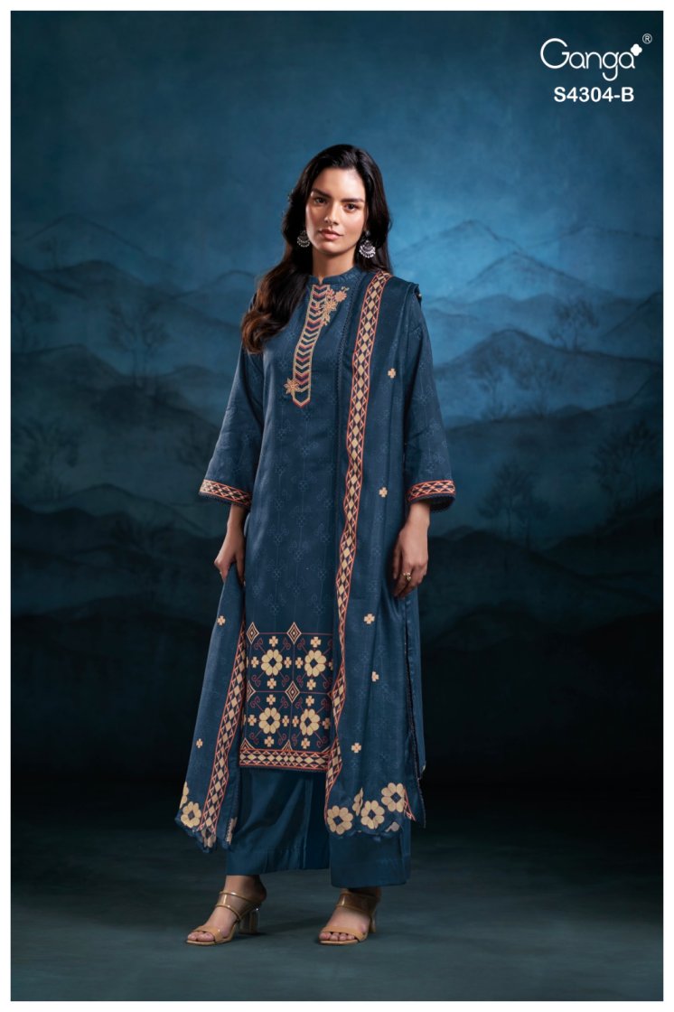 BUY GANGA SUITS ONLINE SALE GANGA BRIHITA S4304 FRONT VIEW