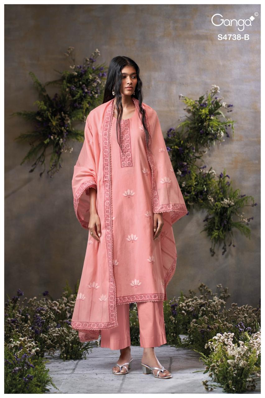 BUY GANGA SUITS ONLINE GANGA BRIJAA S4738 FULL SET