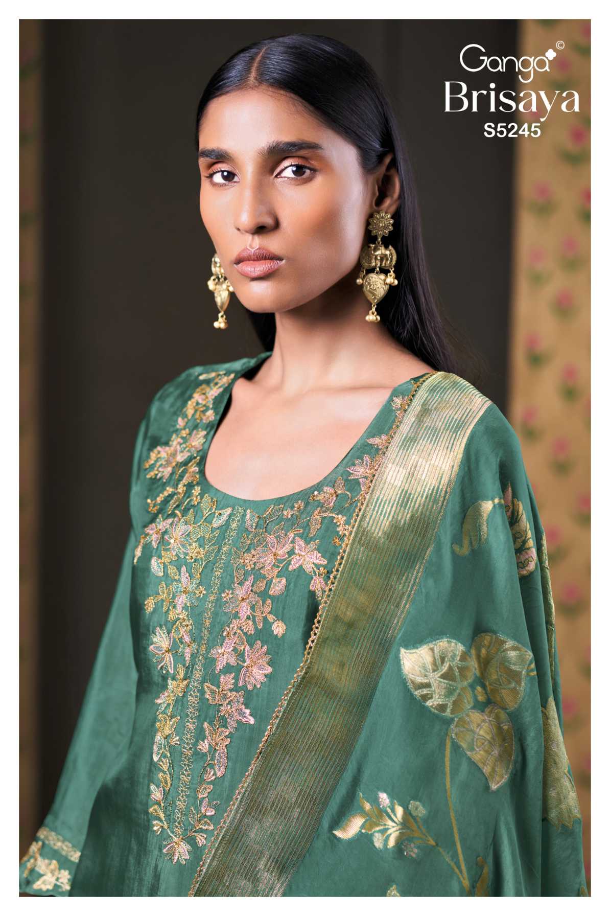 BUY GANGA SUITS GANGA BRISAYA S5245 TOP DESIGN