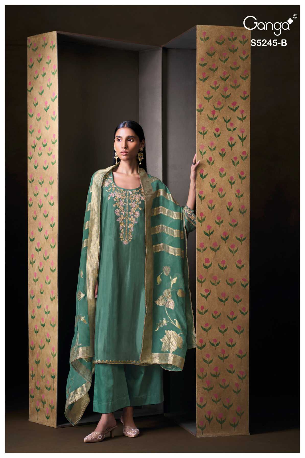 BUY GANGA SUITS GANGA BRISAYA S5245 FULL SET
