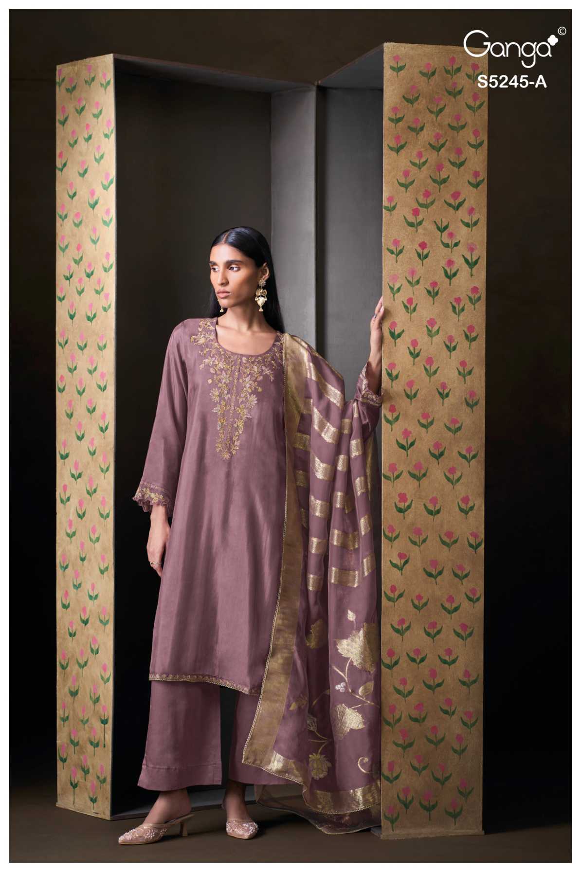 BUY GANGA SUITS GANGA BRISAYA S5245 FRONT VIEW