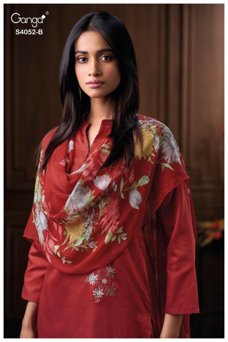 BUY GANGA SUITS ONLINE GANGA CAELITH S4052 FULL SET