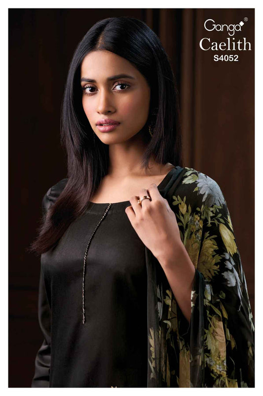 BUY GANGA SUITS ONLINE GANGA CAELITH S4052 BACK VIEW