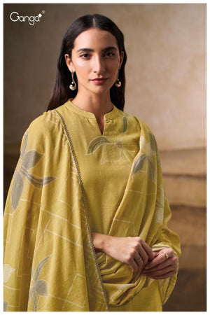 GANGA CAZIA S3694 PREMIUM COTTON LINEN SUIT