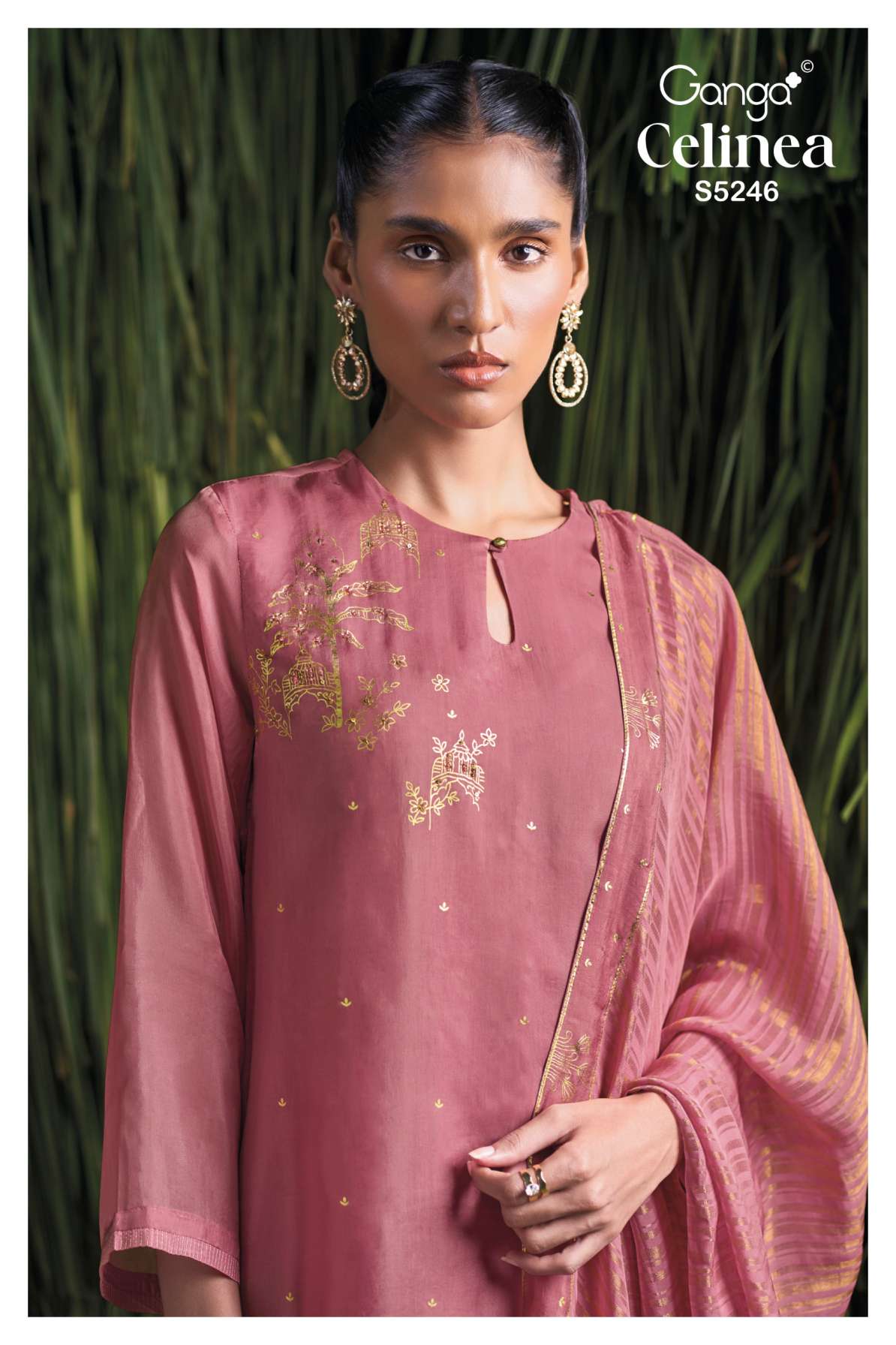 BUY GANGA SUITS GANGA CELINEA S5246 TOP DESIGN