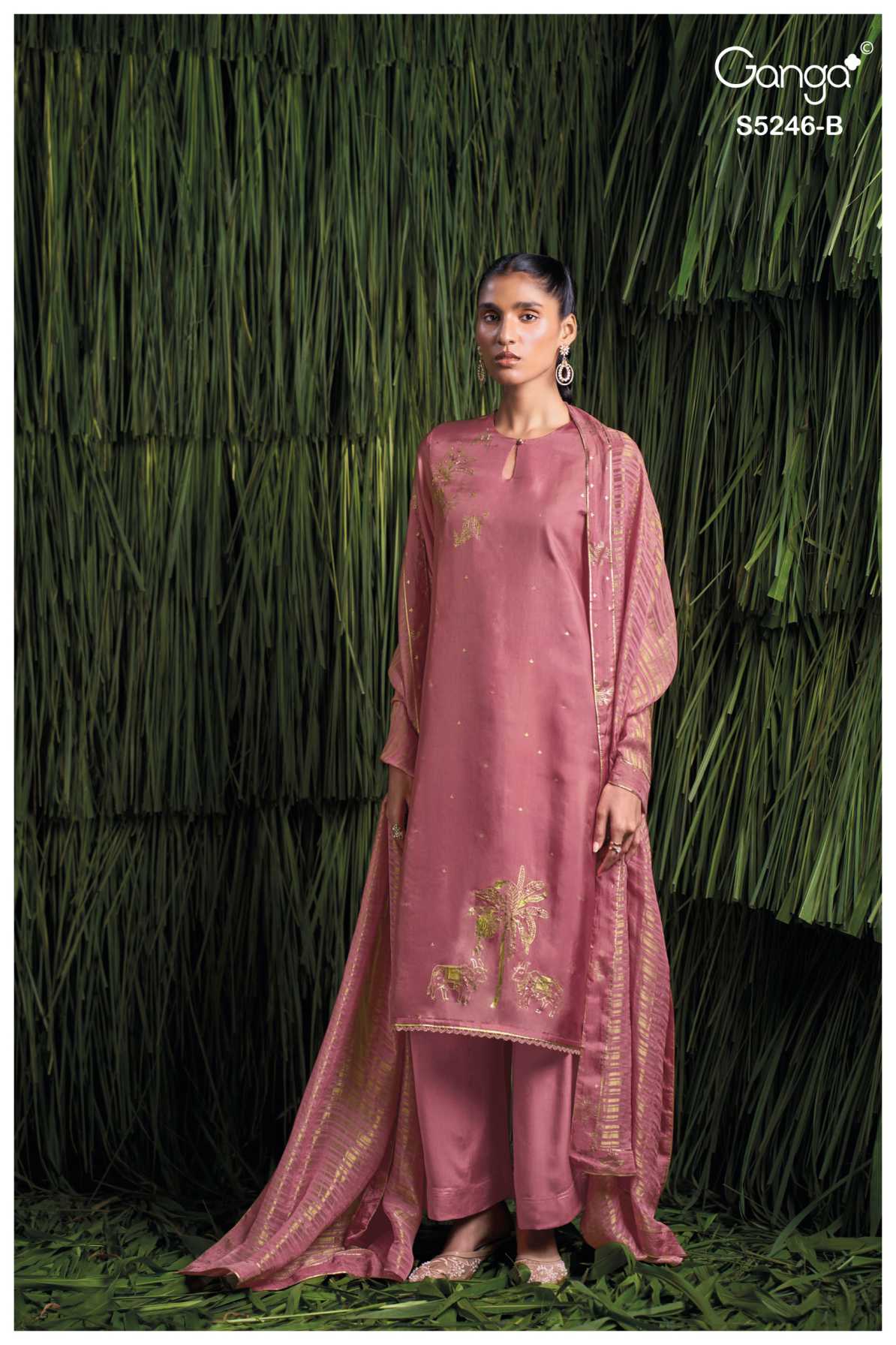 BUY GANGA SUITS GANGA CELINEA S5246 FRONT VIEW