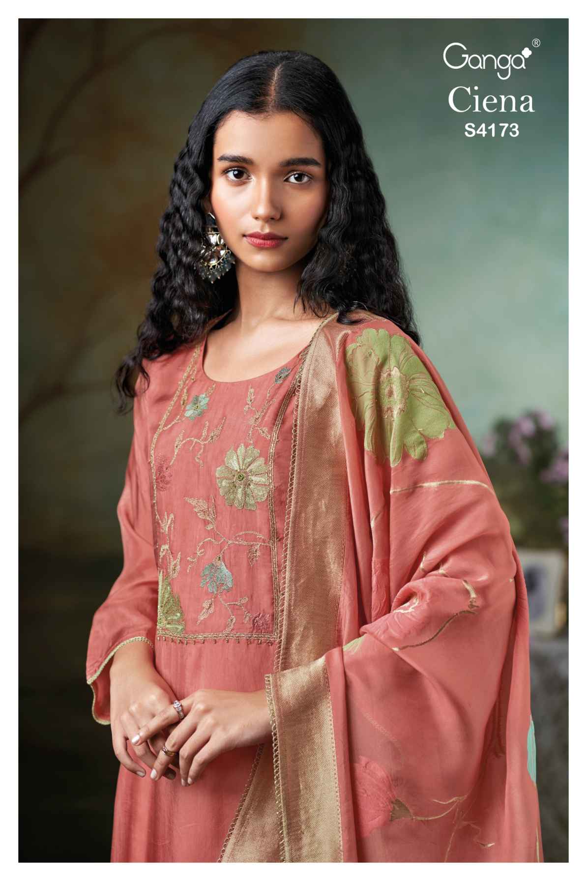BUY GANGA SUITS ONLINE GANGA CIENA S4173 FRONT VIEW