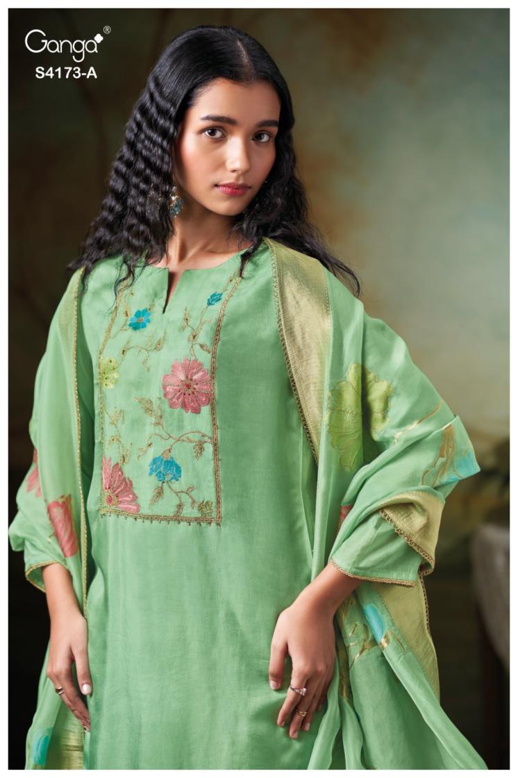 BUY GANGA SUITS ONLINE GANGA CIENA S4173 FULL SET