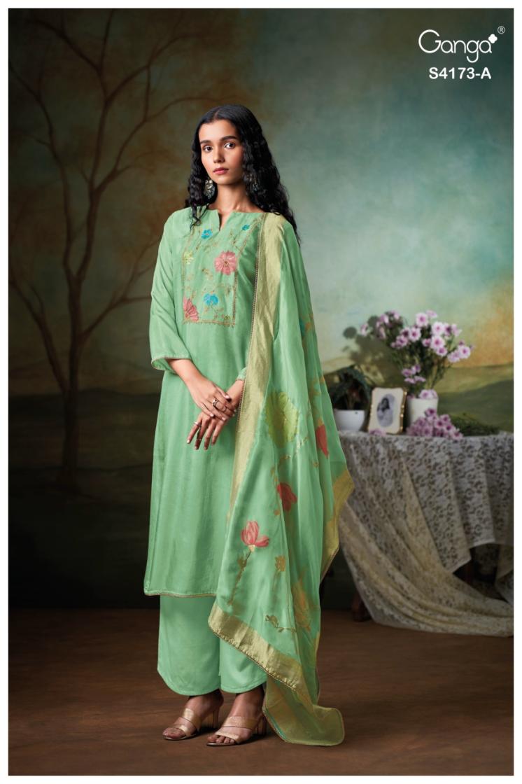 BUY GANGA SUITS ONLINE GANGA CIENA S4173 TOP DESIGN