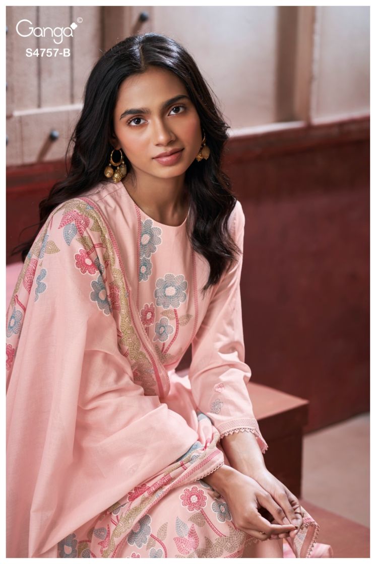 BUY GANGA SUITS ONLINE GANGA CIRELIA S4757 FULL SET