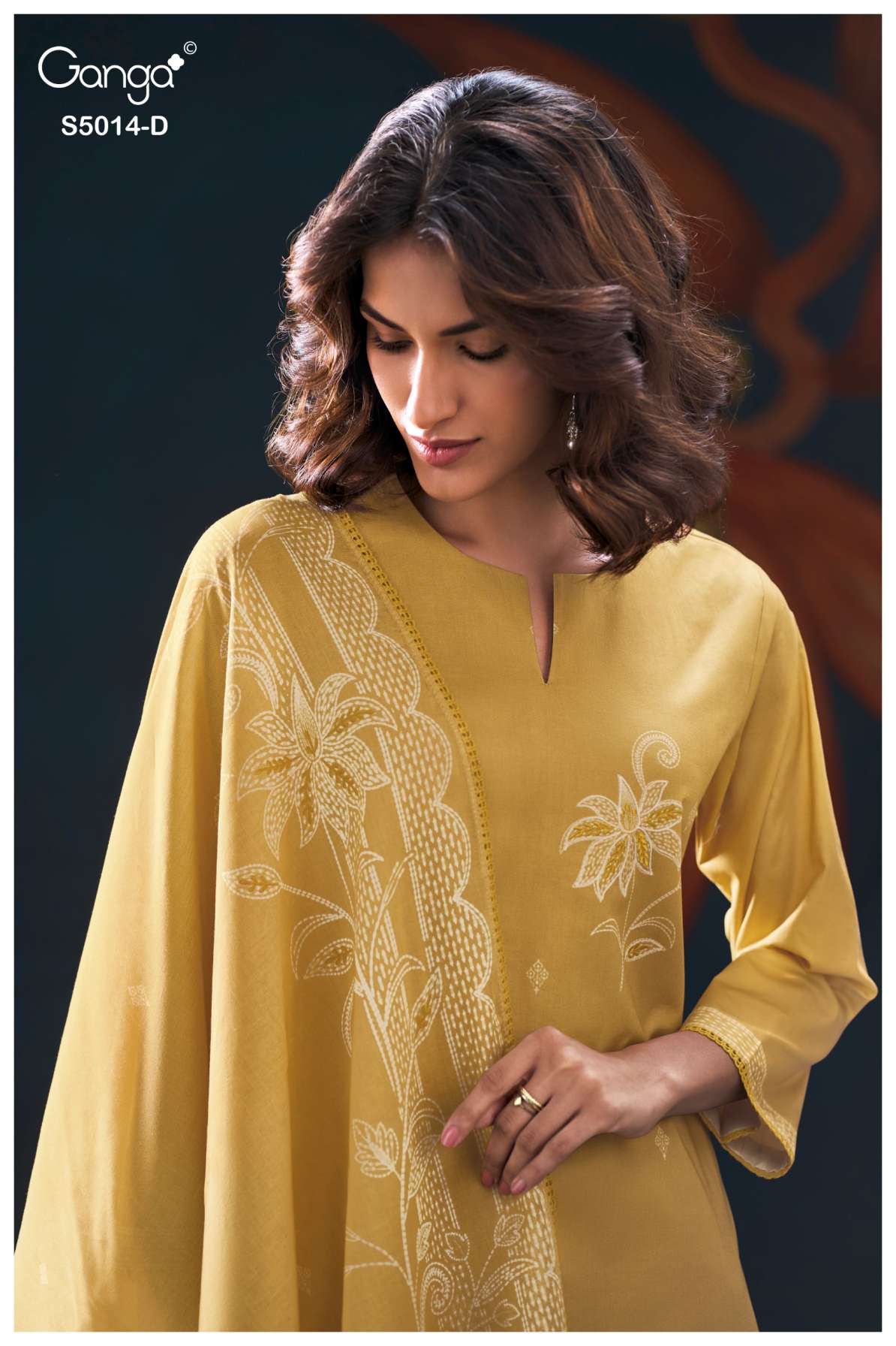 BUY GANGA SUITS GANGA DAIRA S5014 CLOSEUP IMAGE