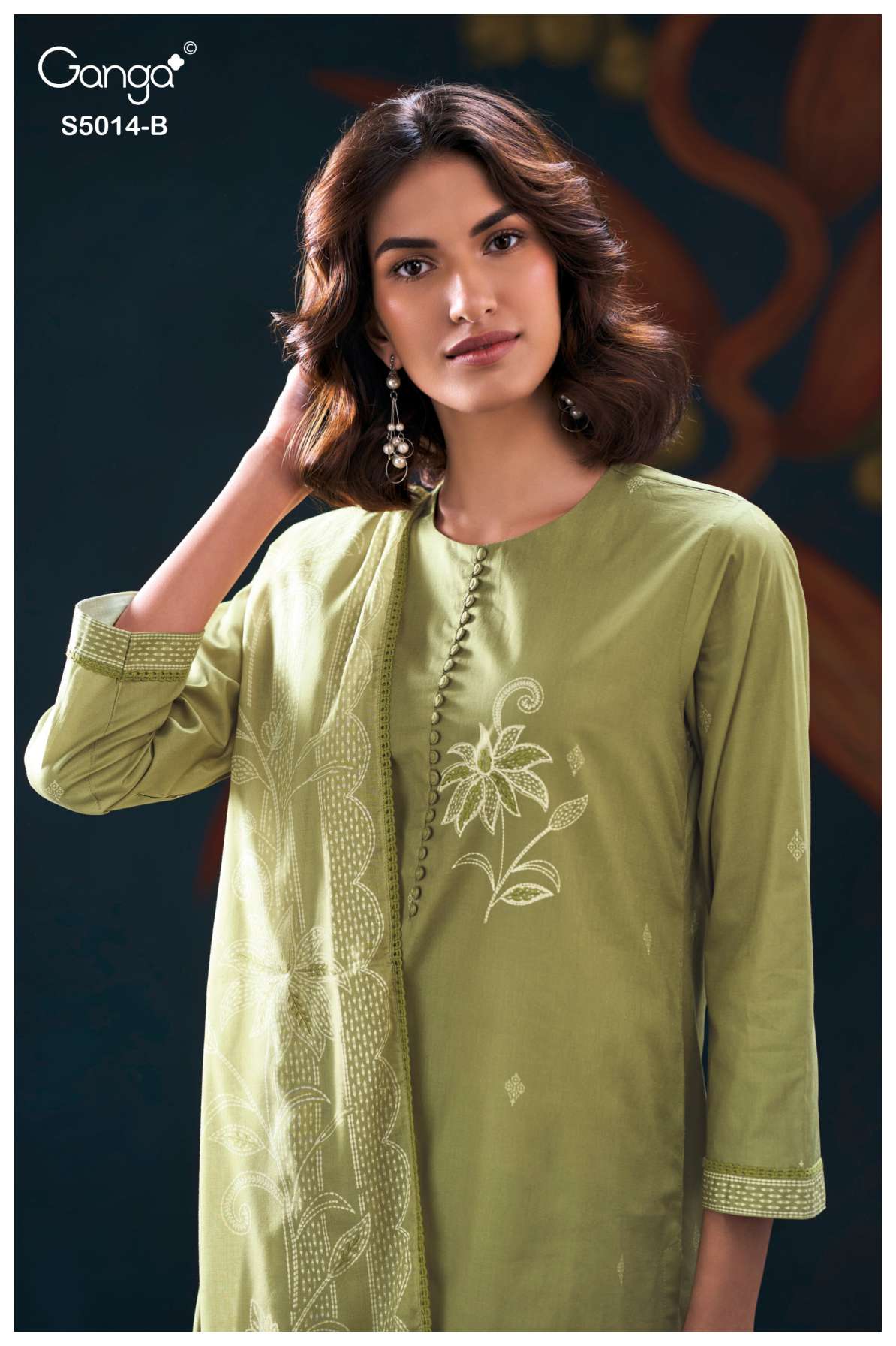 BUY GANGA SUITS GANGA DAIRA S5014 NEW CATALOGUE