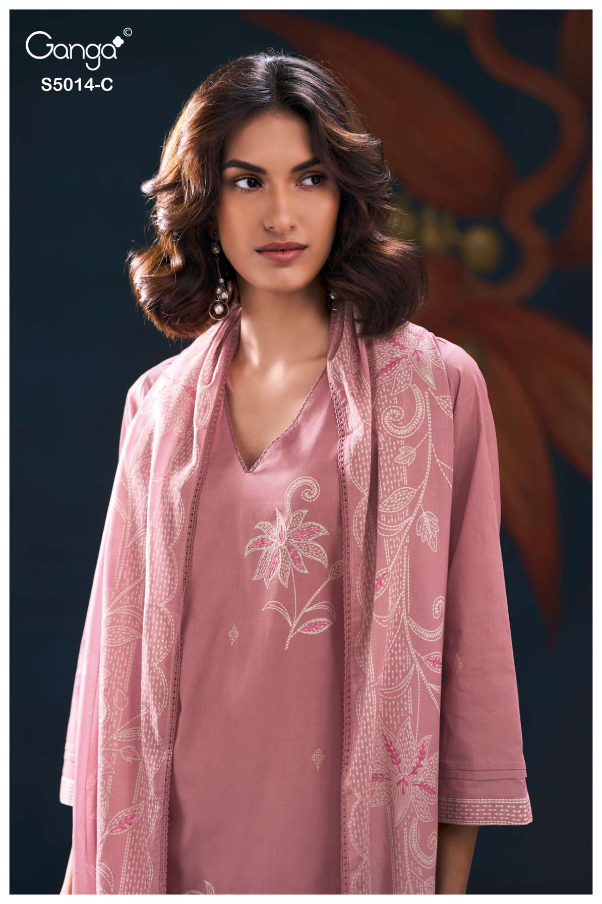 BUY GANGA SUITS GANGA DAIRA S5014 TOP DESIGN