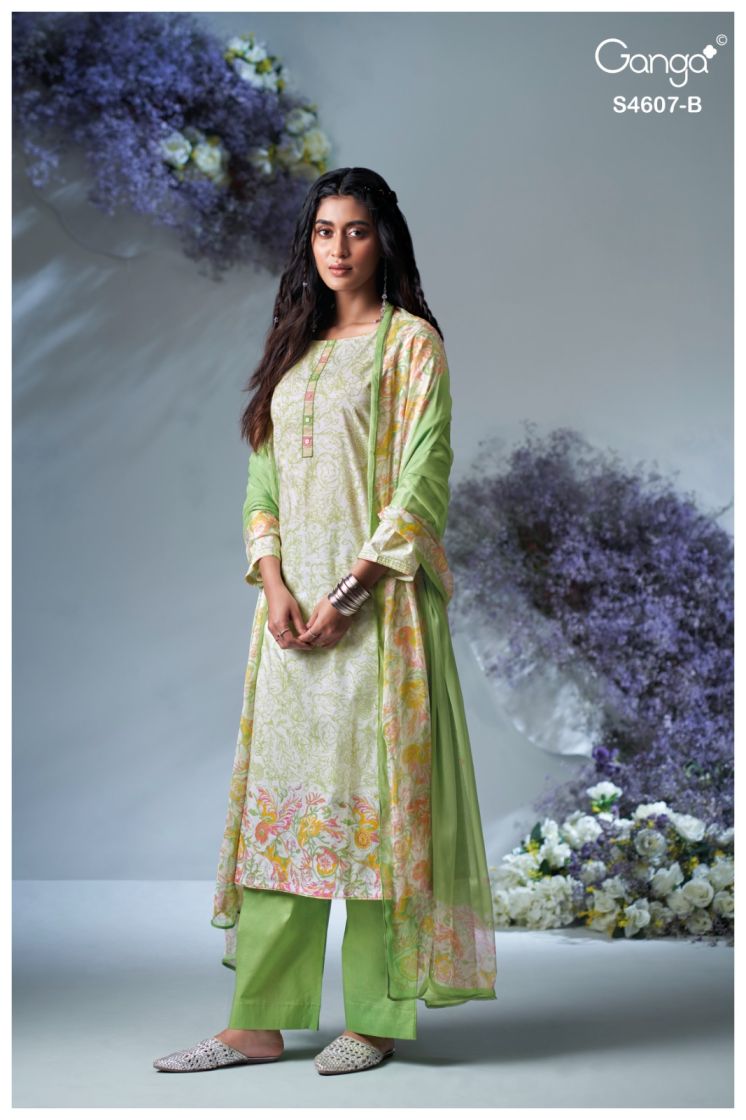 BUY GANGA SUITS GANGA DAZIEL S4607 FRONT VIEW