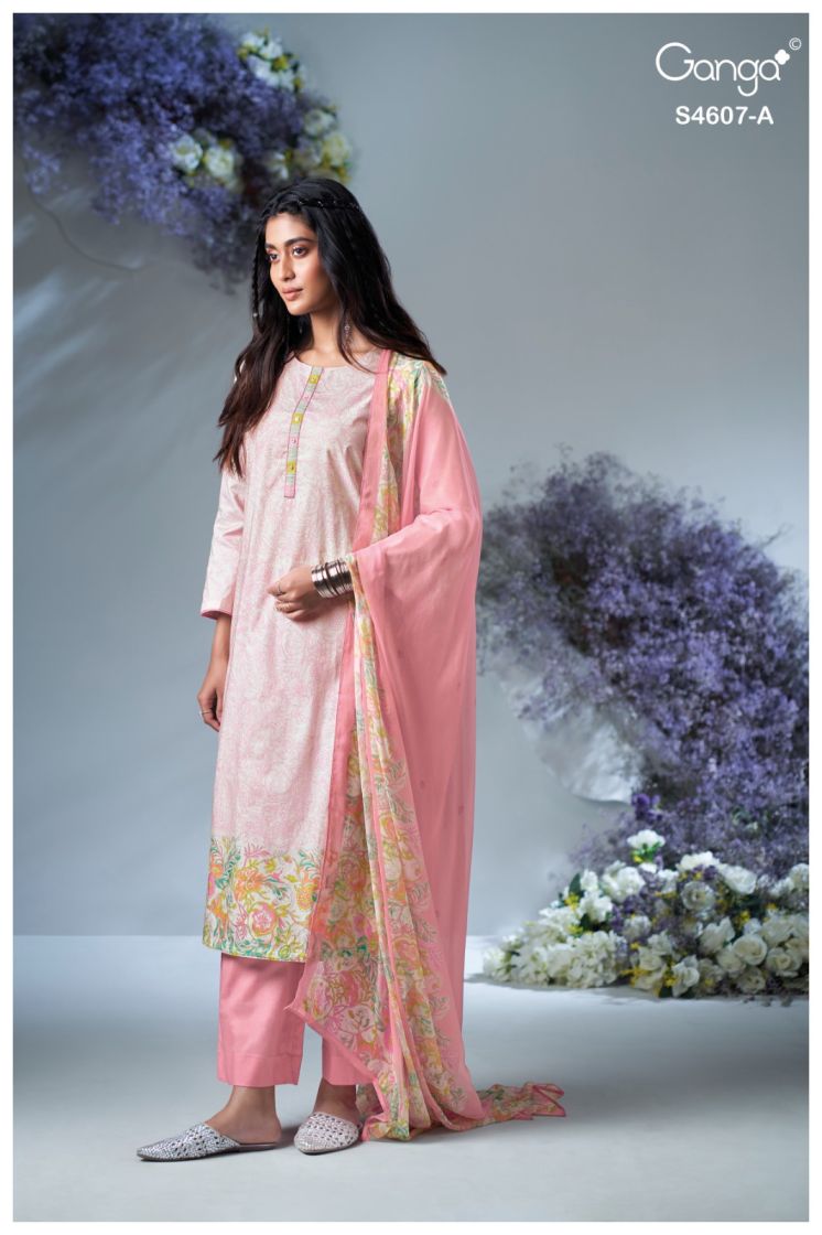 BUY GANGA SUITS GANGA DAZIEL S4607 FULL SET