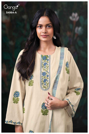 GANGA DEYZA S4964 PREMIUM COTTON SUIT