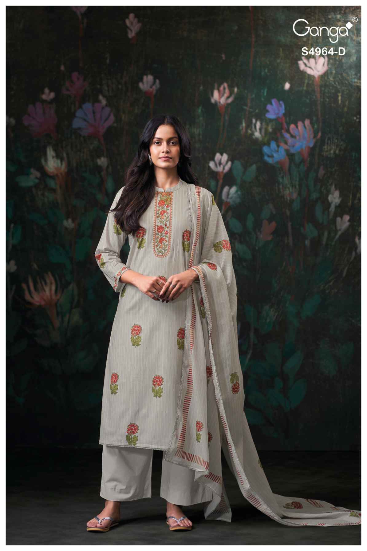 BUY GANGA SUITS GANGA DEYZA S4964 FULL SET